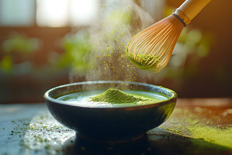 matcha en preparation ubechacha 